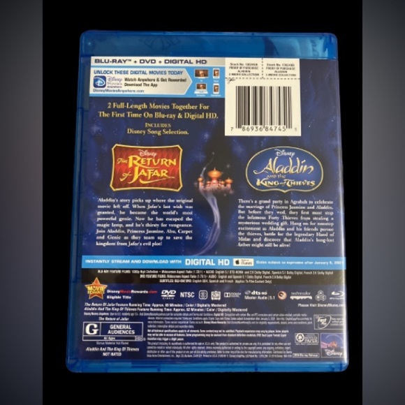 Blu-Ray Aladdin 2 movie collection - Picture 2 of 6